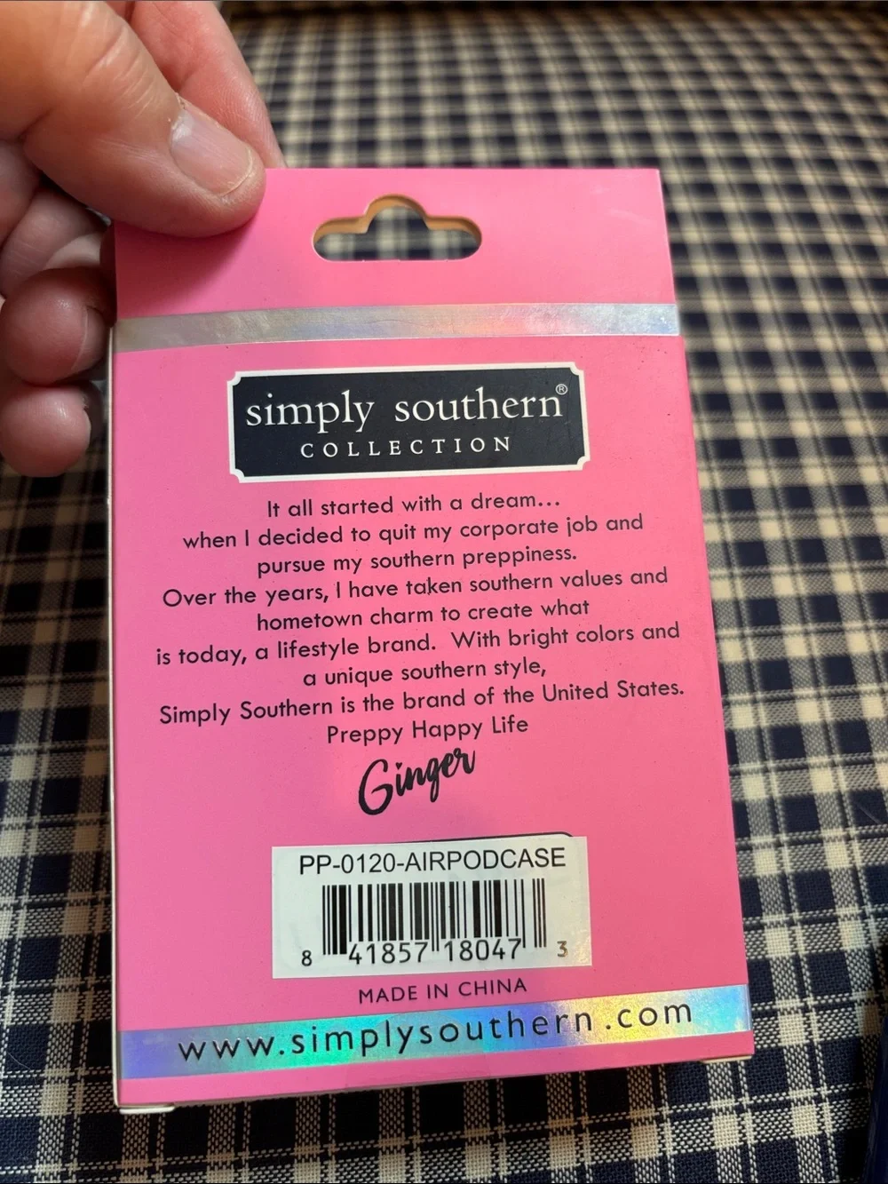 Simply Southern Pink AirPod Protection Cases, choice of one